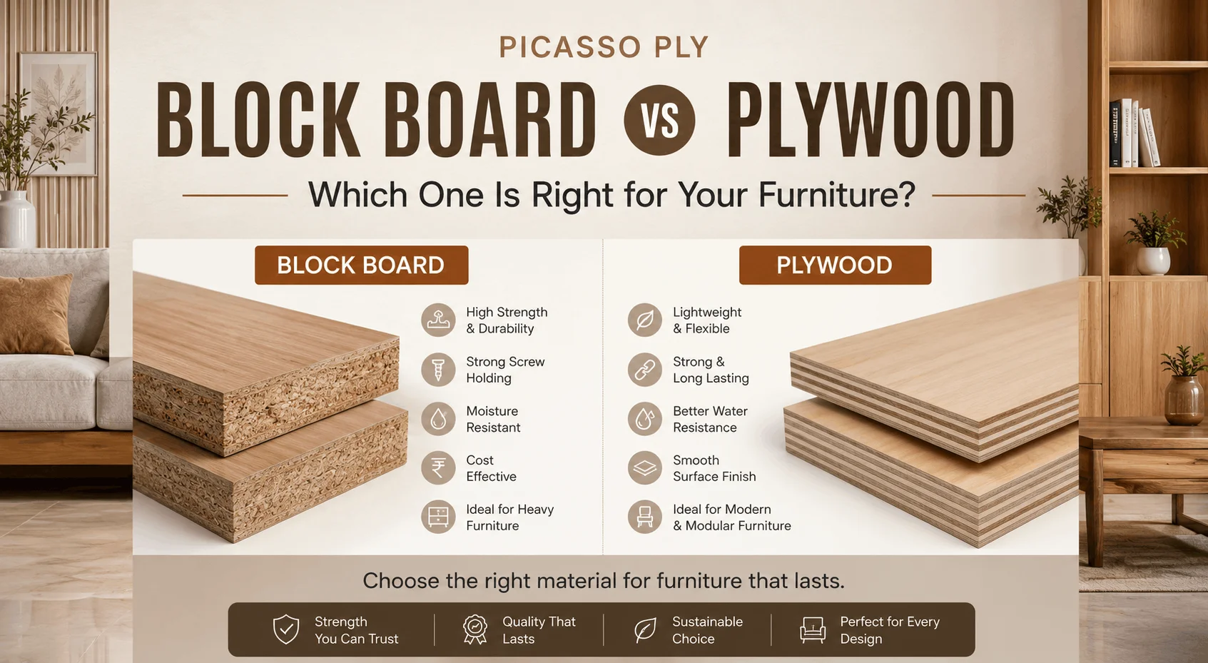 Block Board vs Plywood