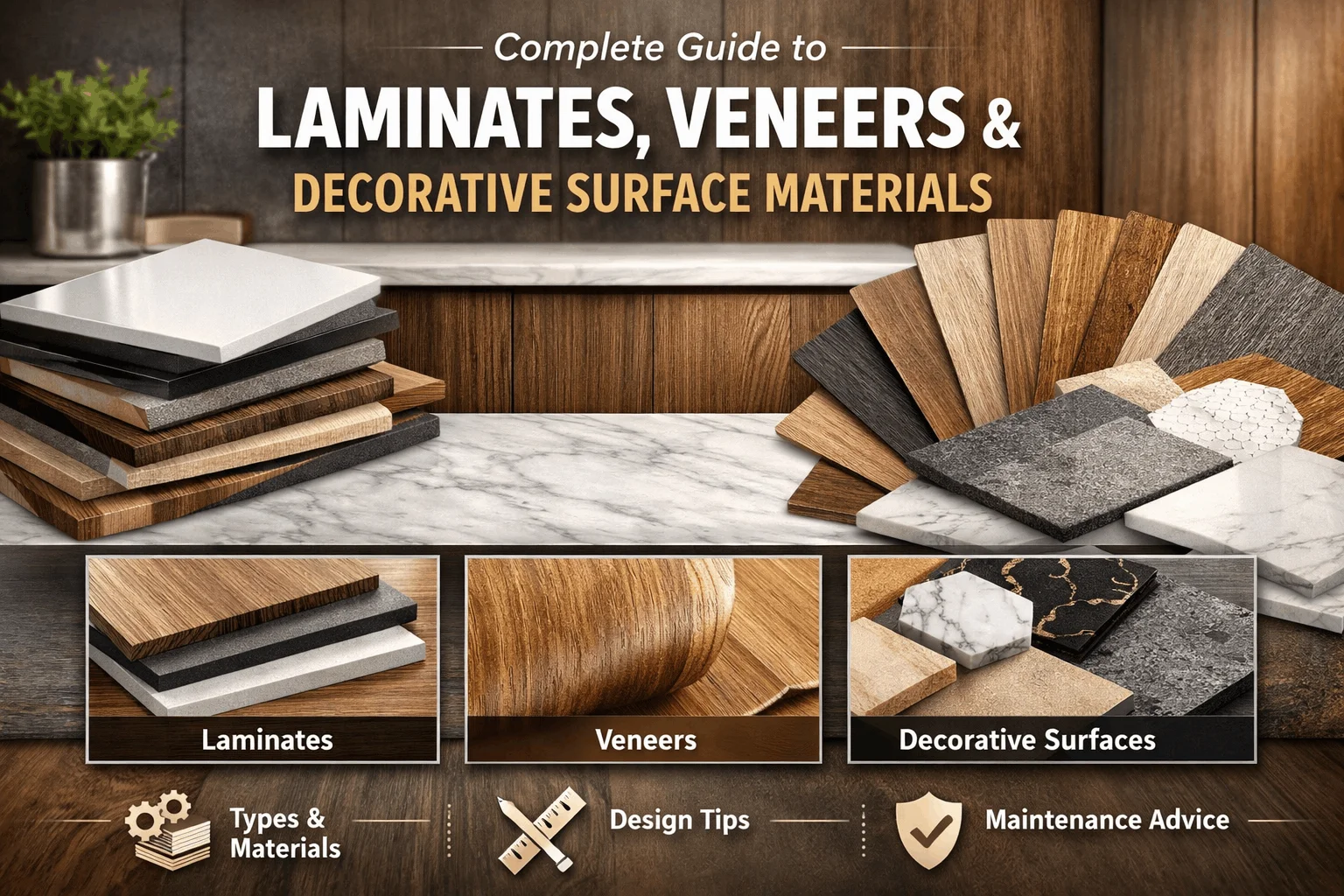 Complete Guide to Laminates, Veneers & Decorative Surface Materials